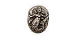 Green Girl Pewter Mermaid Pebble 15x20mm