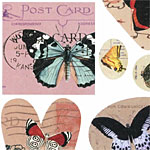 Nunn Design Butterflies Collage Sheet
