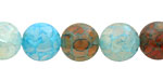 Blue Haze Fire Agate Round 12mm