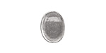 Nunn Design Antique Silver (plated) Small Oval Frame Button 12x16mm