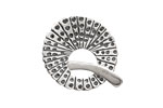 Saki Sterling Silver Peacock Toggle Clasp 23mm, 21mm bar
