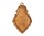 Nunn Design Antique Gold (plated) Ornate Flat Regiment Tag 23x36mm
