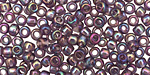 TOHO Transparent Rainbow Sugar Plum Round 6/0 Seed Bead