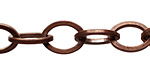 Vintaj Natural Brass Large Flat Oval Chain