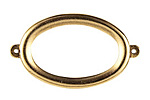 Nunn Design Antique Gold (plated) Grande Oval Connector 44x25mm