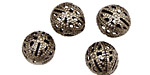Stampt Antique Pewter (plated) Filigree Ball 12mm