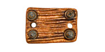 Earthenwood Studio Ceramic Single Bolted Lumber Link 24-26x17mm