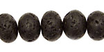 Lava Rock Rondelle 14mm