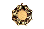 Stampt Antique Brass Bagua Round Setting 13mm