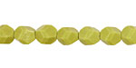 Czech Glass Chartreuse Faceted Nugget 8mm