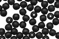 Czech Glass Matte Jet Round 4mm