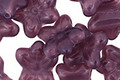 Czech Glass Amethyst 2-Hole Flower 11x13mm