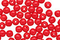 Czech Glass Opaque Red Round 4mm