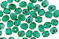 Czech Fire Polished Glass Emerald AB Round 4mm