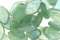 Czech Glass Luster Teal (matte) Leaf Drop 8x12mm