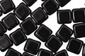 Czech Glass Jet Square 6mm