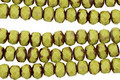 Czech Glass Mustard Seed Fire Polished Rondelle 3x5mm