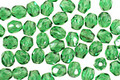 Czech Fire Polished Glass Luster Green Emerald Round 3mm