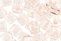 Czech Glass Rosaline 2-Hole Tile 6mm