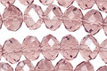 Purple Rose Crystal Faceted Rondelle 8mm