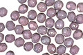 Czech Fire Polished Glass Matte Luster Opaque Amethyst Round 4mm