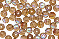 Czech Glass Smoky Topaz AB Round 4mm