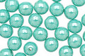 Czech Glass Luster Turquoise Round 6mm