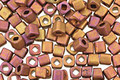 TOHO Higher Metallic Frosted Copper Twilight Cube 4mm Seed Bead