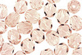 Czech Fire Polished Glass Rosaline Round 6mm