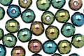 Czech Glass Iris Green Round 6mm