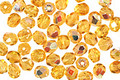 Czech Fire Polished Glass Medium Topaz AB Round 4mm