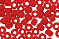 TOHO Transparent Frosted Ruby Round 8/0 Seed Bead