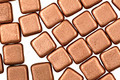 Czech Glass Matte Metallic Copper Square 6mm
