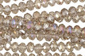 Antique AB Crystal Faceted Rondelle 4mm