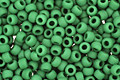 TOHO Opaque Frosted Shamrock Round 11/0 Seed Bead