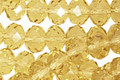 Honey Crystal Faceted Rondelle 8mm