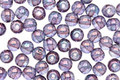 Czech Glass Luster Transparent Amethyst Round 4mm