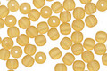Czech Glass Matte Medium Topaz Round 4mm
