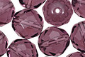 Czech Fire Polished Glass Mid. Amethyst Round 12mm