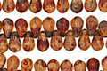 Czech Glass Topaz Picasso Teardrop 4x6mm