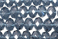 Montana Blue Crystal Faceted Rondelle 8mm