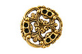 Stampt Antique Gold (plated) Pinwheel Connector 17x18mm
