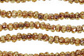 Czech Glass Luster Pickle Juice Picasso Fire Polished Rondelle 2x3mm