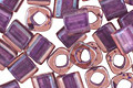 TOHO Rainbow Rosaline (with Opaque Purple Lining) Cube 4mm Seed Bead