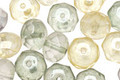 Czech Glass Frosted Chiffon Fire Polished Rondelle 6x9mm
