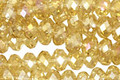 Honey AB Crystal Faceted Rondelle 6mm