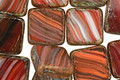 Czech Glass Vintage Christmas Square 10mm