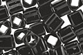 TOHO Opaque Jet Cube 4mm Seed Bead