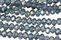 Montana Blue Peacock Crystal Faceted Rondelle 4mm