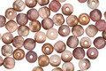 Czech Glass Matte Apollo Milky Pink Round 4mm